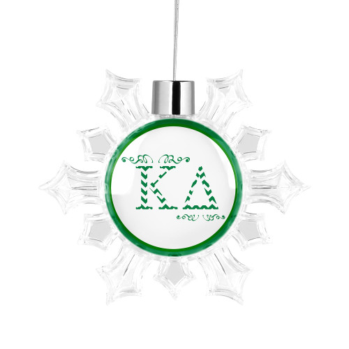 Kappa Delta Sorority Snowflake Christmas Tree Ornament Decoration for Tree Party Home Holiday Decor (Kappa Delta 3)