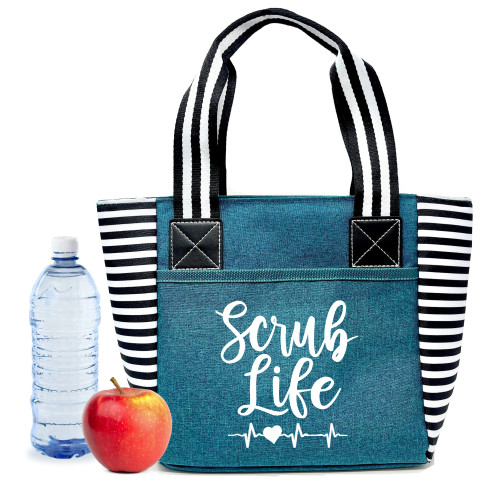 Brooke & Jess Designs Nurse Lunch Bags for Work - Insulated Nurse Lunch Bag, Medic Tote, Clinic Bag for Nursing Students, Nursing Bag, CNA Bags, RN Bags, RN Tote, Nurse Gifts for Women, Graduation