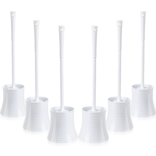 Maxcheck 6 Toilet Brush with Holder Cleaning Set Toilet Bowl Brush with Caddy White Toilet Scrubber Toilet Bowl Cleaner Brush Toilet Scrub Brush for Bathroom Toilet Cleaning Maxcheck 6 Toilet Brush with Holder Cleaning Set Toilet Bowl Brush with Caddy White Toilet Scrubber Toilet Bowl Cleaner Brush Toilet Scrub Brush for Bathroom Toilet Cleaning