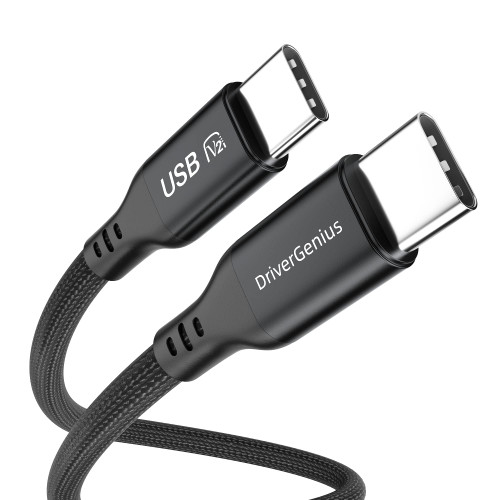 DriverGenius UC240-20G USB-C 240W PD3.1 1.8-Meter 8K/60Hz Video (DisplayPort Alt Mode) Converter Adapter Cable