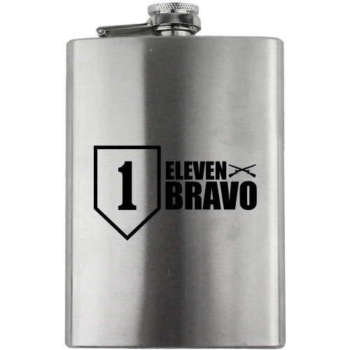 Army 1st Infantry Division 11 Bravo Veteran 8oz. Flask