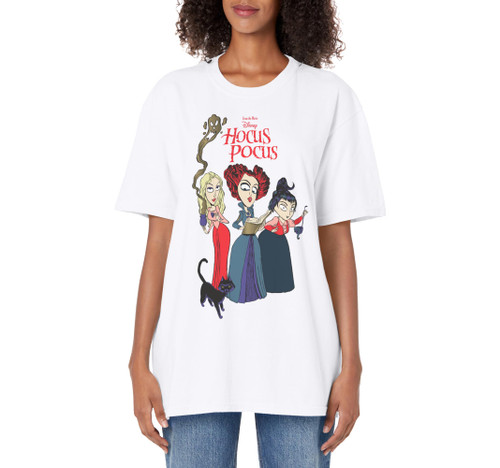 Disney Hocus Pocus Sanderson Sisters Witch Adult Oversized Vintage T-Shirt Disney Hocus Pocus Sanderson Sisters Witch Adult Oversized Vintage T-Shirt