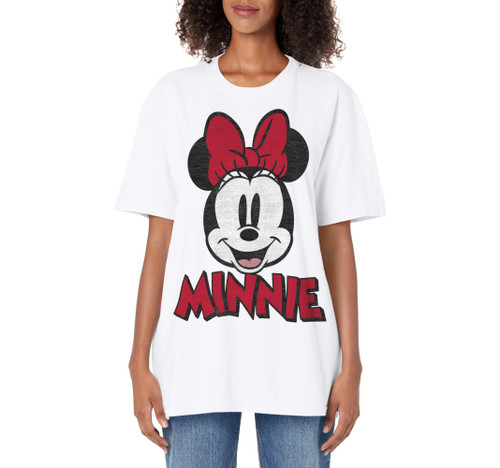 Disney Mickey And Friends Minnie Mouse Classic Portrait Adult Oversized Vintage T-Shirt