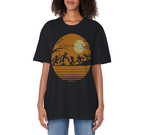 Disney Mickey Mouse and Friends Halloween Adult Oversized Vintage T-Shirt Disney Mickey Mouse and Friends Halloween Adult Oversized Vintage T-Shirt