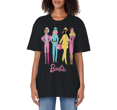 Barbie 60th Anniversary Fashion Adult Oversized Vintage T-Shirt