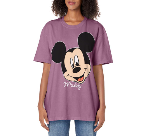 Disney Mickey And Friends Mickey Mouse Big Face Adult Oversized Vintage T-Shirt Disney Mickey And Friends Mickey Mouse Big Face Adult Oversized Vintage T-Shirt