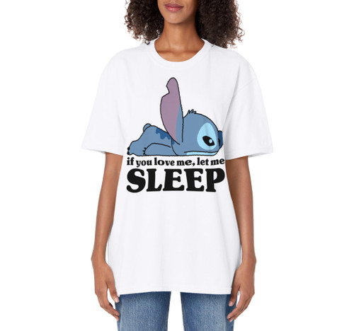 Disney Lilo & Stitch Sleepy Stitch Adult Oversized Vintage T-Shirt