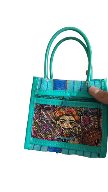 Pack of 10 Mini Mercado Favor Bags: Mexican Mesh Market Tote Bags for Fiesta Goodies, Candy Gifts, and More!