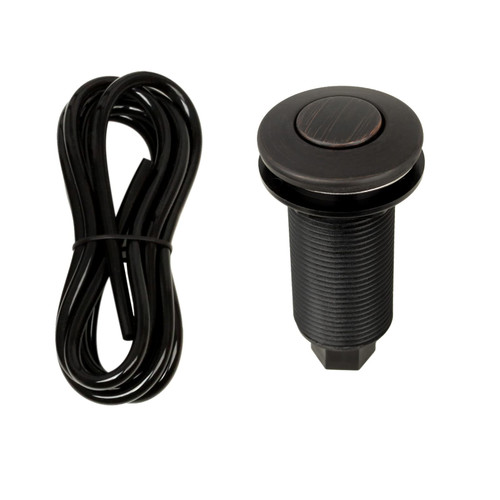 Garbage Disposal Air Switch with Air Hose, Sink Top Push Button Replacement for Air Switch Garbage/Waste Disposal Outlet - Akicon (Oil Rubbed Bronze)