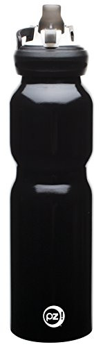 Zak Designs 0015-Q140 Action 27 oz. Aluminum Water Bottle, Black