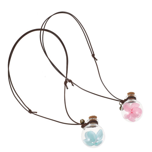 Garneck 6 Pcs Perfume Bottle Pendant car Perfume vials car air freshener Car Empty Perfume Bottles car Perfume Hanging Bottle Hanging Perfume Bottle Glass Essential Oil Accessories