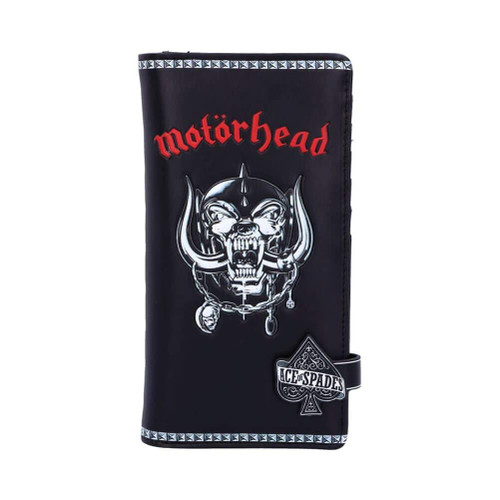 Nemesis Now Officially Licensed Motorhead Ace of Spades Warpig Snaggletooth Embossed Purse, Black, 18.5cm