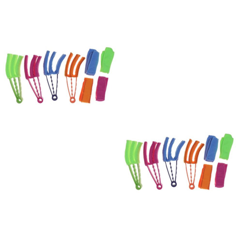 8 pcs Window Blind Cleaner Window Blind Duster car ac Cleaner Venetian Blind Cleaner Car Duster Tool Condition Blind Cleaner Window Blind Brush Keyboard Cleaning Ball