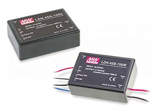 LDH-45A-500W | Mean Well LDH Step-Up 500mA CC Wired DC LED Driver