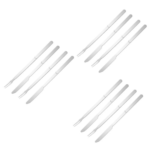 Yardwe 3 Sets Barbecue and Fork Stainless Steel BBQ Kit Barbecue Meat Cooking Fork Stainless Steel Meat Fork Grill Meat Cutter Carving Fork Guard Brisket Food Hessler