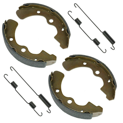 Caltric 2 Front Brake Shoes Compatible with Kawasaki Mule 3000 KAF620 2001 2002 2003 2004 2005-2008