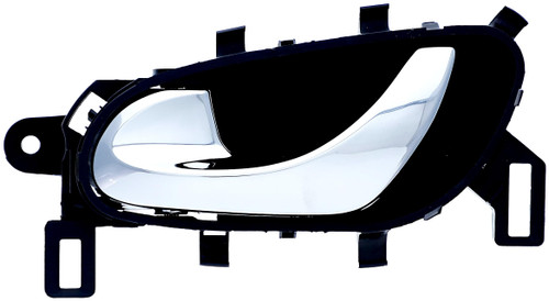 Dorman 15859 Interior Door Handle Compatible with Select Nissan Models, Chrome; Black