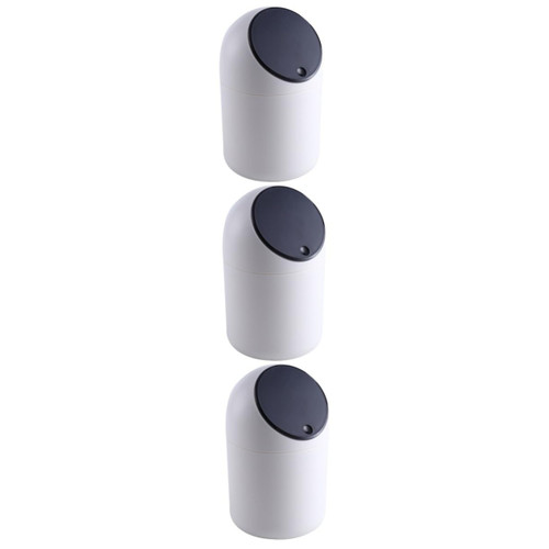 Cabilock 3 pcs Waste Container Mini Desktop Waste Bin Desktop Trash Can Tiny Desktop Garbage Bin Mini Desktop Trash Bin Rubbish Plastic Bins Garbage can Dressing Table Office Multipurpose