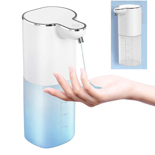 Automatic Soap Dispenser, 400ml Touchless Soap Dispenser, Rechargeable Liquid Soap Dispenser Wall Mount with 4-Speed Adjustment, Hand Soap Dispenser for Bathroom, Kitchen, Hotels, Restaurants