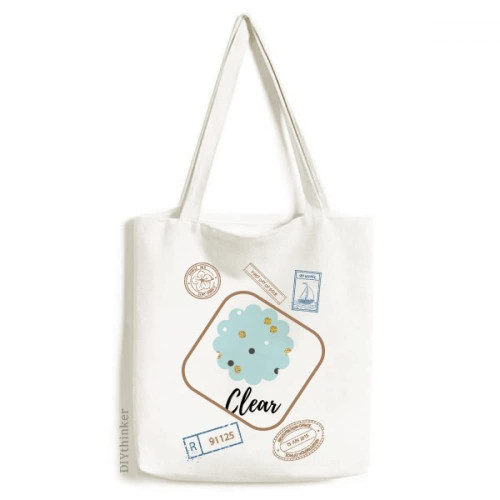 Golden s Art Pattern Stamp Shopping Ecofriendly Storage Canvas Tote Bag