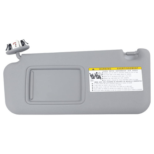 RLB-HILON Sun Visor Compatible with Toyota Rav4 2006 2007 2008 2009 2010 2011 2012 2013 Year, Left Driver Side, with Vanity Light, Gray Color, for 74320-42501-B2 74320-42500-B0