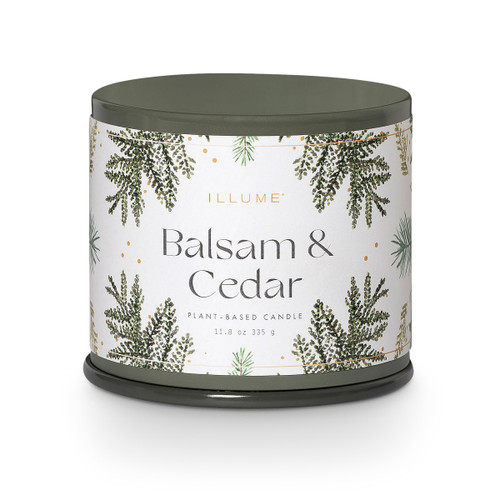 ILLUME Vanity Tin Candle, Balsam & Cedar