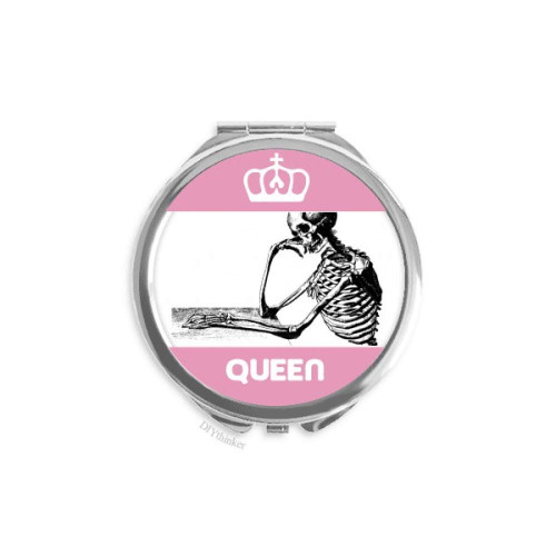 Human Skeleton Sketch Sitting Posture Mini Double-sided Portable Makeup Mirror Queen Human Skeleton Sketch Sitting Posture Mini Double-sided Portable Makeup Mirror Queen