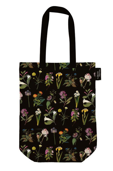 Museums & Galleries The British Museum Delany Flowers Organic Cotton Canvas Tote Bag