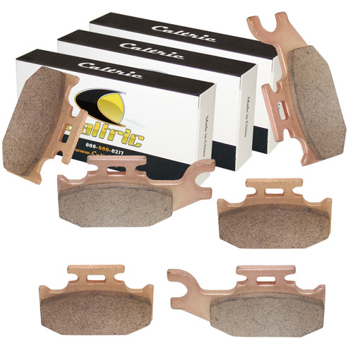 Caltric Front Rear Brake Pads Compatible with Bombardier Ds650 Ds 650 2000 2001 2002 2003 2004 2005 2006 2007