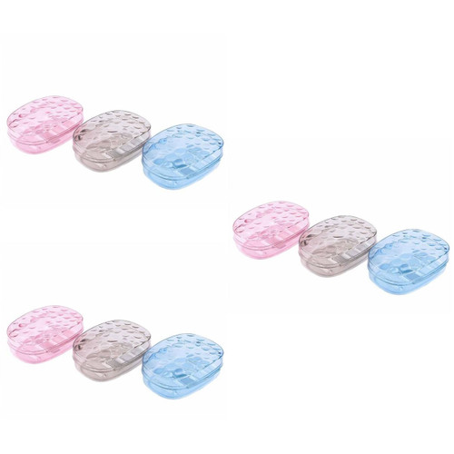 FOMIYES 9 Pcs Box Soap Dish for Shower Soap Basket Soap Holder Clear soap Dish soap Box Fresh face soap