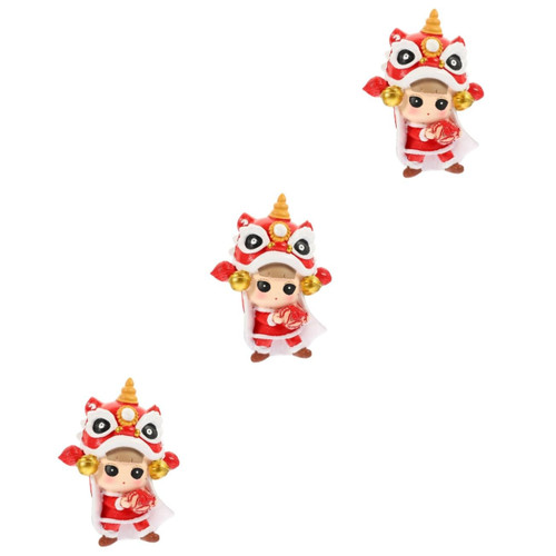 IMIKEYA 3pcs Chinese Lion Dance Doll Mascot Doll Desktop Ornament Chinese Feng Shui Statue Lion Stuffed Animal Large Lion Plush Cake Decoration Dragon Plush Toy Gift Resin Household IMIKEYA 3pcs Chinese Lion Dance Doll Mascot Doll Desktop Ornament Chinese Feng Shui Statue Lion Stuffed Animal Large Lion Plush Cake Decoration Dragon Plush Toy Gift Resin Household