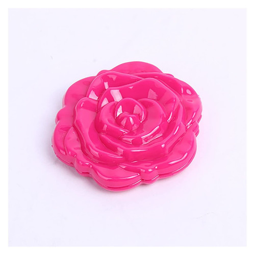 ZIYTEX Mini Rose Makeup Mirror Double Sides Folding Makeup Vanity Hand Mirror Pocket Mirror Round Vanity Mirror Cosmetic Compact Mirror Desk Mirror Vanity Mirror (Color : Red)