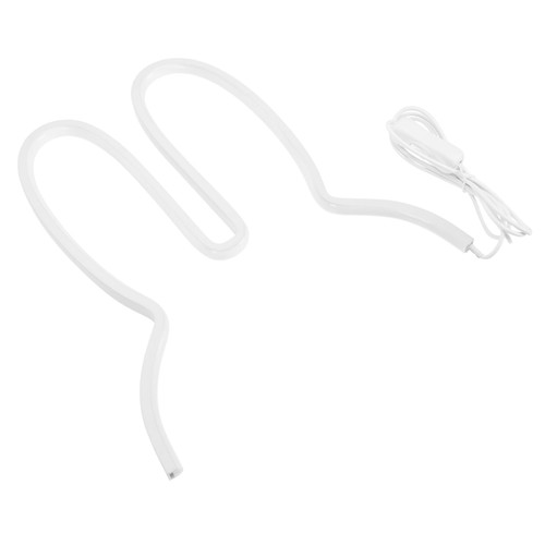 DOITOOL 1pc Night Light USB Reading Light Led Nursery Lamp Easter Neon Lamp 3D Neon Bunny Light Bedside Night Lamp Decorative Desk Lamp Indoor Decor White Decorations Baby Rabbit Aluminum