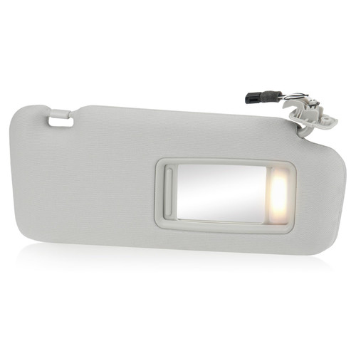 Gray Passenger Right Side Sun Visor Replacement Compatible with 2010 2011 2012 2013 2014 2015 Mazda CX-9 Replace TDY1-69-320