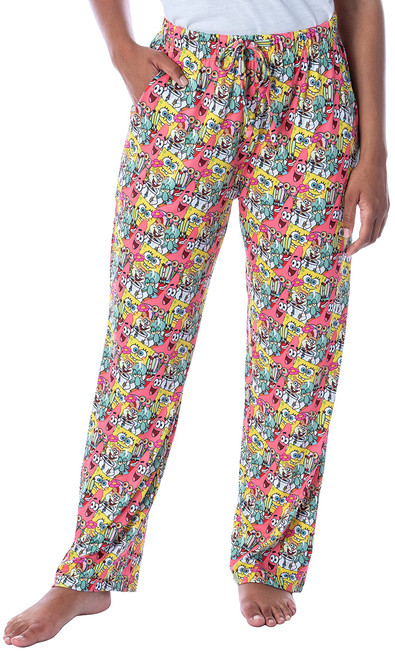 Nickelodeon Womens' Spongebob Squarepants Patrick Star Character Pajama Pants (XXXL) Multicolored