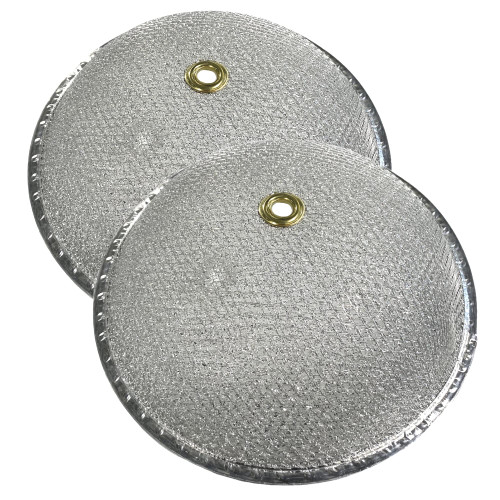 2-Pack Air Filter Factory 10-1/2 Inches X 3-1/4 Inch Rise With Center Hole Range Hood Aluminum Grease Filters
