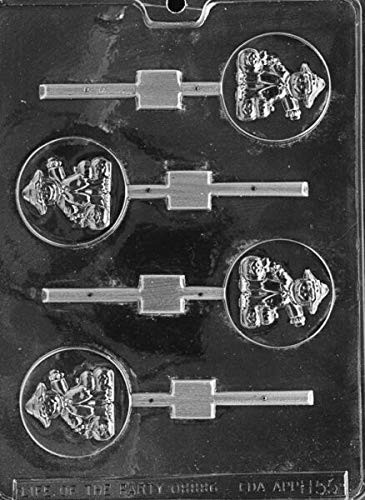SMALL SCARECROW LOLLY POP MOLD (KKZC) H55 chocolate candy soap plaster halloween