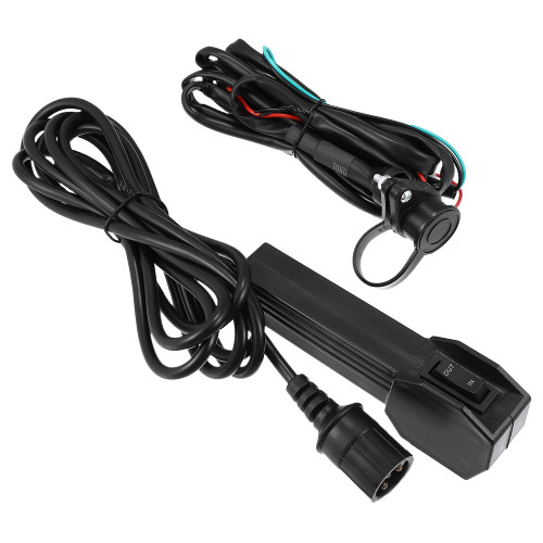 X AUTOHAUX 12V ATV UTV Rubber Winch Corded Hand Controller Remote Control Kit Rocker Switch Universal Winch Remote Control Switch