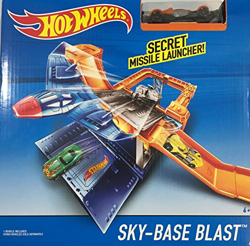 Hot Wheels City Sky-Base Blast With Orange Car