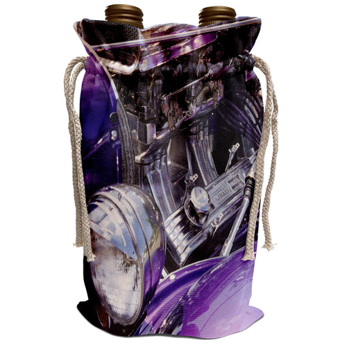 3dRose Danita Delimont - Classic Cars - USA, Washington, Kirkland, Cassic car show - US48 JME0661 - John and Lisa Merrill - Wine Bag (wbg_148004_1)