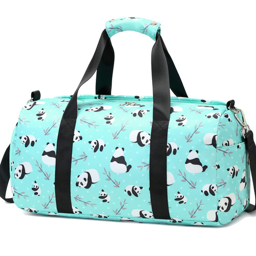 Girls Dance Duffle Bag?Gymnastics Sports Bag for Girls, Kids Small Overnight Weekender Carry On Travel Bag with Shoe Compartment and Wet Pocket Panda Girls Dance Duffle Bag?Gymnastics Sports Bag for Girls, Kids Small Overnight Weekender Carry On Travel Bag with Shoe Compartment and Wet Pocket Panda