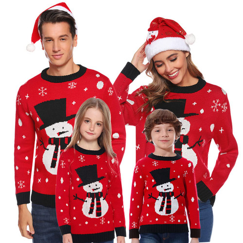 Marvmys Ugly Christmas Sweater Family Matching Outfits for Holiday Party Knitted Pullover