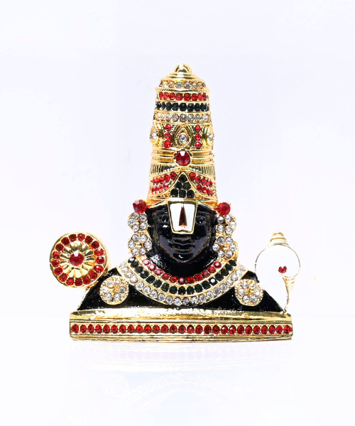 RABARIKAA Tirupati Balaji Idol for Car Dashboard, Gift, Temple or Pooja | Lord Venkateswara Statue