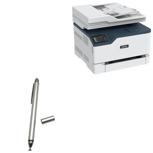 BoxWave Stylus Pen Compatible with Xerox C235 - DualTip Capacitive Stylus, Fiber Tip Disc Tip Capacitive Stylus Pen - Metallic Silver BoxWave Stylus Pen Compatible with Xerox C235 - DualTip Capacitive Stylus, Fiber Tip Disc Tip Capacitive Stylus Pen - Metallic Silver