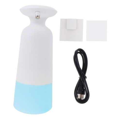 Cabilock 1Pc Automatic soap Dispenser soap Bottle Dispenser Portable Shampooer Liquid Soap Dispensers Wall Mounted soap Dispenser Touch Free Dispenser abs Sensor Travel Lotion White