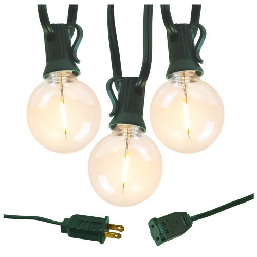 Lumabase Electric LED Globe String Lights with 25 Clear Bulbs