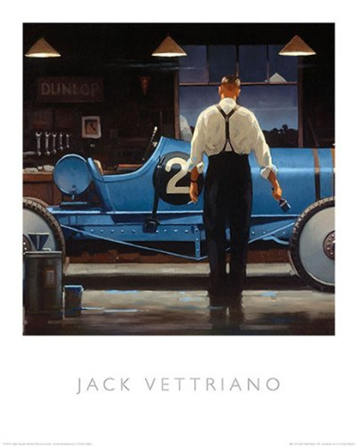Picture Peddler Birth of a Dream Jack Vettriano Vintage Racing Car Sport Print Poster 15.75x19.5