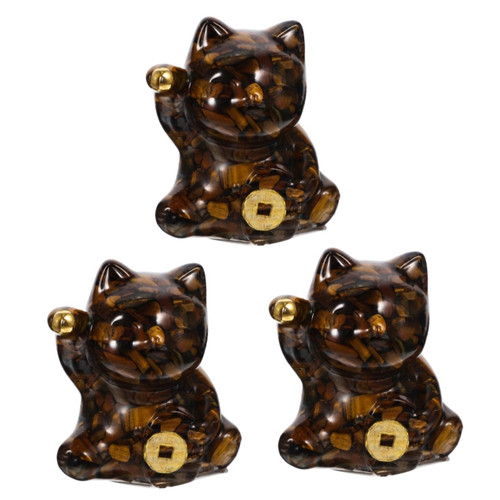 Garneck 3pcs Crystal Cartoon Fortune Cat Figurines Miniature Cat Statues Desktop Decoration Crystal Sculpture Sculpture Feng Shui Statue Cake Money Cat Crystal Stone Garneck 3pcs Crystal Cartoon Fortune Cat Figurines Miniature Cat Statues Desktop Decoration Crystal Sculpture Sculpture Feng Shui Statue Cake Money Cat Crystal Stone