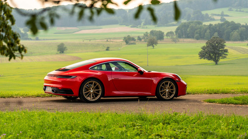 Iconic Arts Supercar- Porsche 911 922 Carrera Coupe Laminated 24x36 Poster