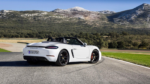 Iconic Arts Supercar- Porsche 718 Boxster GTS Laminated 24x36 Poster